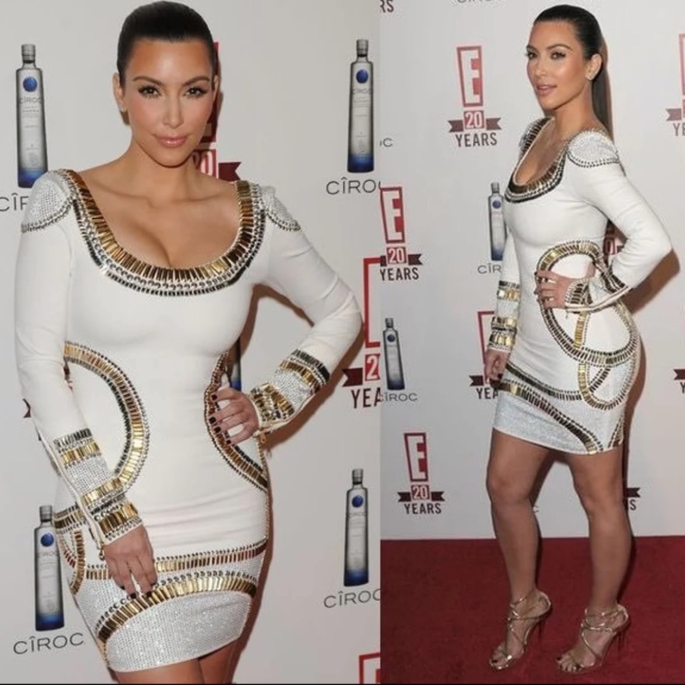 Kim Kardashian's Sass & Bide Embroidery Dress Sz 2